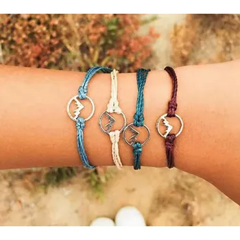 Náramek Prosperk Šňůrkový náramek hora Barva: Zelená