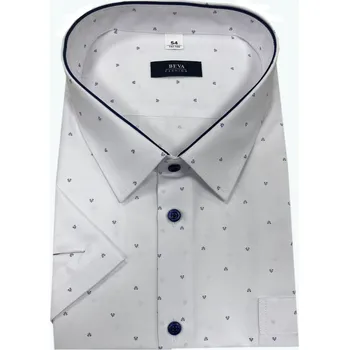 Pánská košile Pánská košile s krátkým rukávem (kombinovaná) - v nadměrné velikosti 4515 D