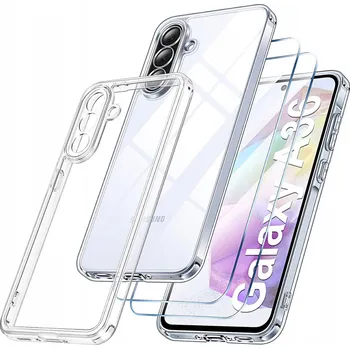 Pouzdro na mobilní telefon Pouzdro Průhledné 2 mm pro Samsung Galaxy A36 [Clear, Ostrov] + 2 ks Sklo