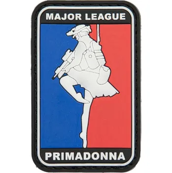 Nášivka Plastové 3D patche 3D gumová nášivka MAJOR LEAGUE PRIMADONNA Patch - Barevná