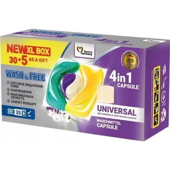 Kapsle na praní Prací Kapsle Wash&Free 35 ks