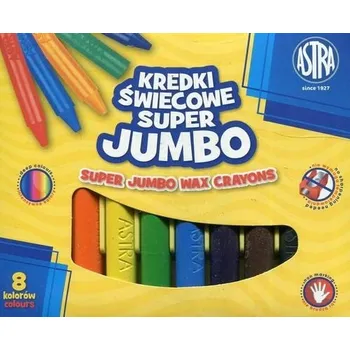 Kresba VOSKOVÉ PASTELKY Sada 8 školních barev ASTRA Sada SVÍČKOVÝCH PASTELEK
