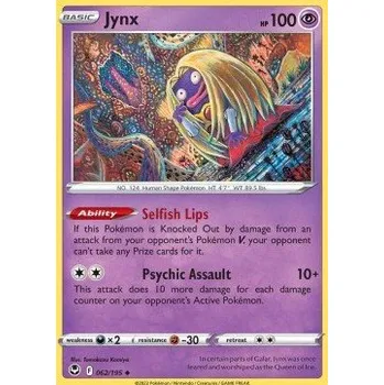 Volný čas Pokémon SIT 062/195 Jynx - Silver Tempest Stav: Near Mint, Verze: NORMAL