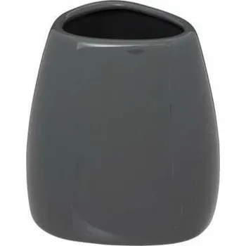 Držák na kartáček 5five Keramický šedý kelímek na zubní kartáčky Colors moderní do koupelny