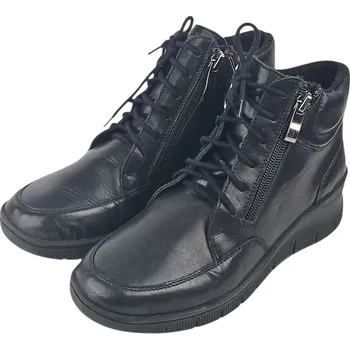 Dámská zimní obuv S 2197/F - 100 dámské zdravotní zateplené kotníkové boty; barva černá 38