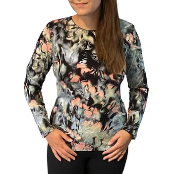 Dámská halenka Halenka Sabatti černo-oranžové květy Velikosti Sabatti: 36