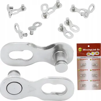 Řetěz na kolo Spojka řetězu na kolo VINI 6-8 rychlostí, konektor řetězu, blistr 6 Ks