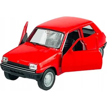 autíčko WELLY OLD TIMER RENAULT 5 ČERVENÝ 1:34 NOVÝ KOVOVÝ MODEL