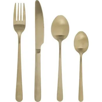 Příbor Sada příborů Green Harmony zlatá z nerezové oceli 24 dílů do jídelny glamour