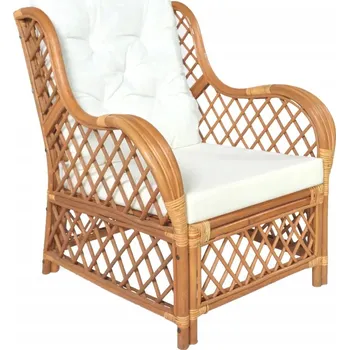 Zahradní židle VidaXL, hnědý ratan