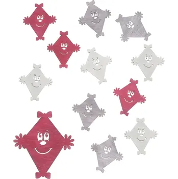 Party dekorace Dráček dřevěný - Sada 12 kusů