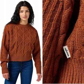 Dámský svetr Wrangler Dámský svetr hnědý 112356473