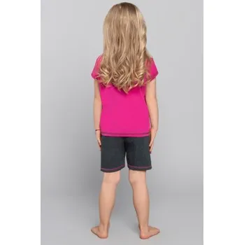 Dívčí pyžamo Dívčí pyžamo Italian Fashion AFRYKA DIP - bavlněné Růžová 14 let