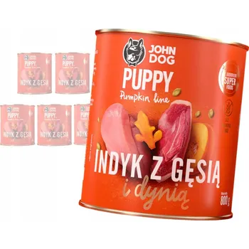 Krmivo pro psa Mokré Krmivo pro psy Krůta s husou a dýní JOHN DOG Dýňové 6 x 800 g