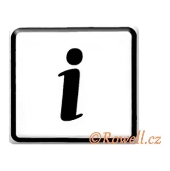 Dveřní kování NO cedulka bílá 'Informace