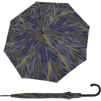 Deštník Doppler Fiber Flex AC Whisper Blue - dámský holový vystřelovací deštník