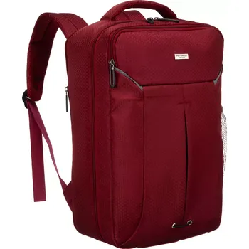 Cestovní taška Peterson Příruční zavazadlo - batoh pro RYANAIR PTN BOCIAN 40x25x20 BURGUNDY