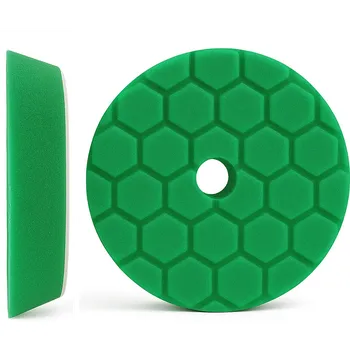 Autovosk O7 Pěnový lešticí kotouč Ø150 mm – hrubý (hexagonal zkosený, zelený)