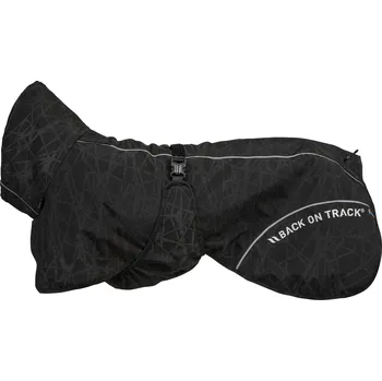 Obleček pro psa Back on Track BAY Rain Dog Coat High set tail Barva: Černá, Velikost: 35 Regenerační pláštěnka pro psy