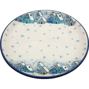 Talíř Dezertní talířek 16 cm VÁNOCE Bolesławiec