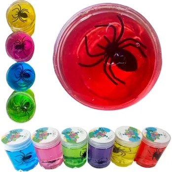 Modelovací hmota SLIME MODELOVACÍ HMOTA BROKÁTOVÁ TEKUTÁ PLASTELÍNA SLIZ PAVOUK BARVY GLUTEK