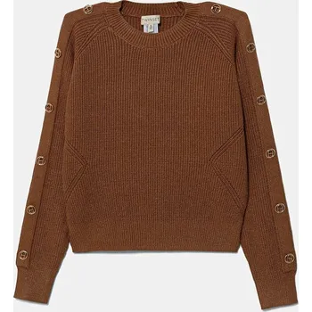 Dívčí svetr Dětský svetr Twinset hnědá barva, 252GJ3061 82X, vel. 152