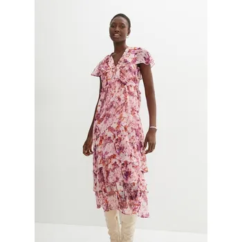 Dámské šaty Šifonové midi koktejlové šaty Bonprix , velikost 44