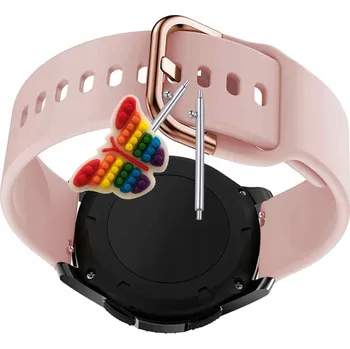 Příslušenství k chytrým hodinkám Pásek Řemínek Silikon Růžový Poutko pro Coucur Chytré Hodinky Y66