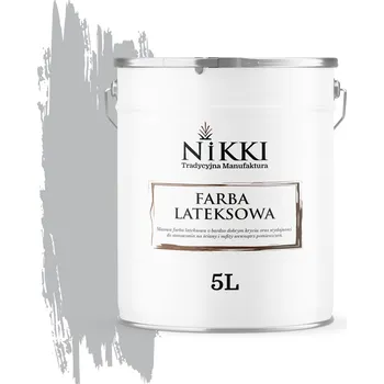 barva na zeď BARVA LATEXOVÁ NA ZEĎ ŠEDÁ H1050 5L HLUBOKÝ MAT PRO STĚNY A STROPY