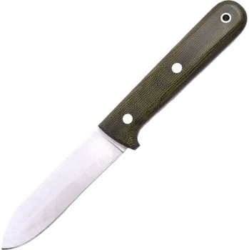 lovecký nůž Brisa Kephart 115-Zelená Micarta 80CrV2 Plochá pochva bushcraft 115 BRS-272-66172-1563