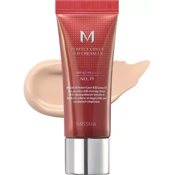 Dekorativní kosmetika MISSHA M Perfect Cover BB Cream EX - Hydratační BB krém s UV ochranou No.19 Cool Ivory