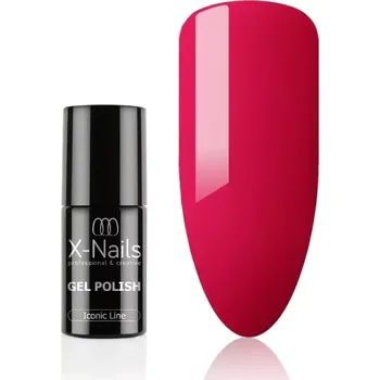 Přípravek na nehty Gel lak Iconic line, 6g – LIGHT MAGENTA (světlejší červenorůžová) (Červenorůžový gel lak na nehty)