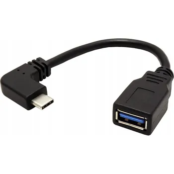 Datový kabel ROLINE USB 5Gbps(USB 3.2 Gen 1) kabel USB C(M) lomený-USB3.0 A(F),OTG,0,15m