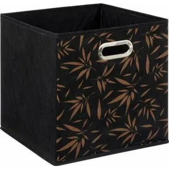 Úložný box Textilní úložný box do regálu 31x31 s úchytem Casual černý skládací 5five simply smart