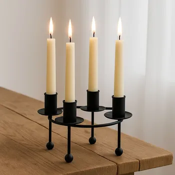 Vánoční svícen ROSA Adventní svícen Ari černý