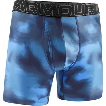 Pánské spodní prádlo trenky Under Armour Performance Tech Printed 6in - Blue Atlantis L