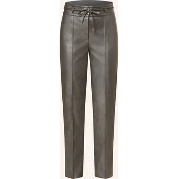Dámské kalhoty Marc Aurel Dámské Kalhoty V Koženém Vzhledu, tmavě šedá, 36