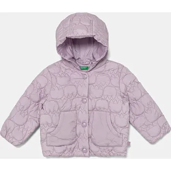 Dětská bunda United Colors of Benetton 2YCUGN042.P.seasonal fialová 04X, vel. 104