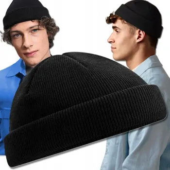 Čepice Beechfield zimní čepice beanie černá, univerzální velikost