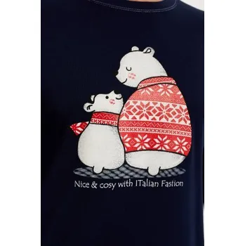 Pánské pyžamo Pánské pyžamo Italian Fashion Arctic Tmavě modrá XL