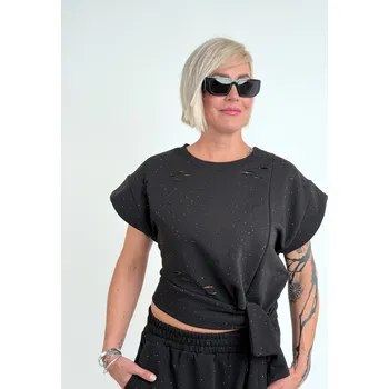 Dámská mikina H4 Černý top PUCK 687 Černá, 38