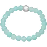 Stříbrný korálkový prsten Amazonit Ag 925/1000