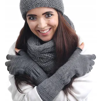 Rukavice NANDY Dlouhé návleky na ruce, teplé rukavice bez prstů