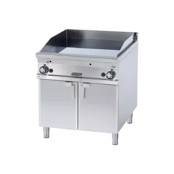 Kuchyňský gril RM GASTRO Grilovací deska 76x68 plynová hladká s podestavbou | RM - FTL-98G