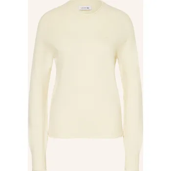 Dámské oblečení Lacoste Dámský Svetr, bílá, 34