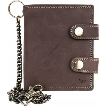 Peněženka FLW peněženka z přírodní kůže hnědá - muž