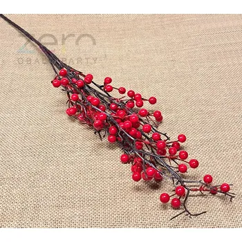 Větvička jeřabin 100 cm - barevná