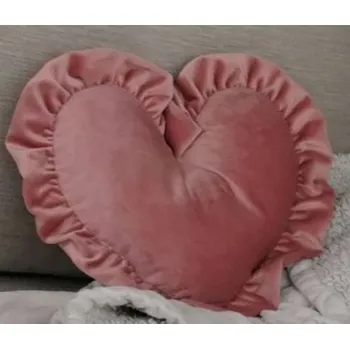 Polštář Polštář SRDCE, různé barvy, 30x30 cm, samet (velvet) CE