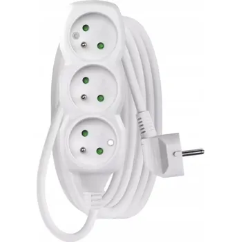 Prodlužovací kabel Emos P0313 – prodlužovací kabel s uzemněním, 3 zásuvky, 3 m
