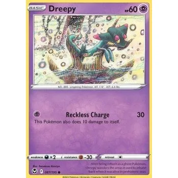 Volný čas Pokémon SIT 087/195 Dreepy - Silver Tempest Stav: Near Mint, Verze: NORMAL